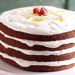 Cakes and pies with cream