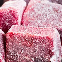 Frozen beef and pork